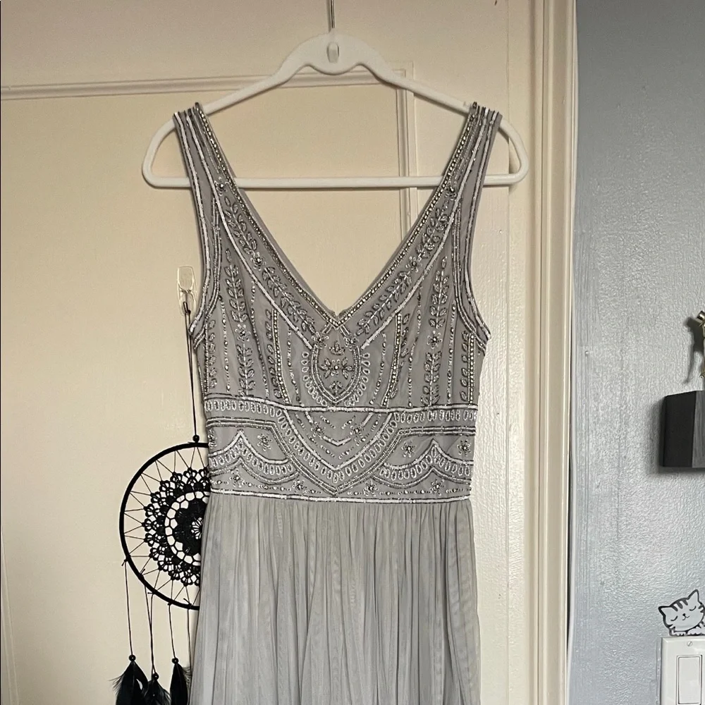 NWOT BHLDN BEADED GOWN, size 8 - Picture 2 of 14